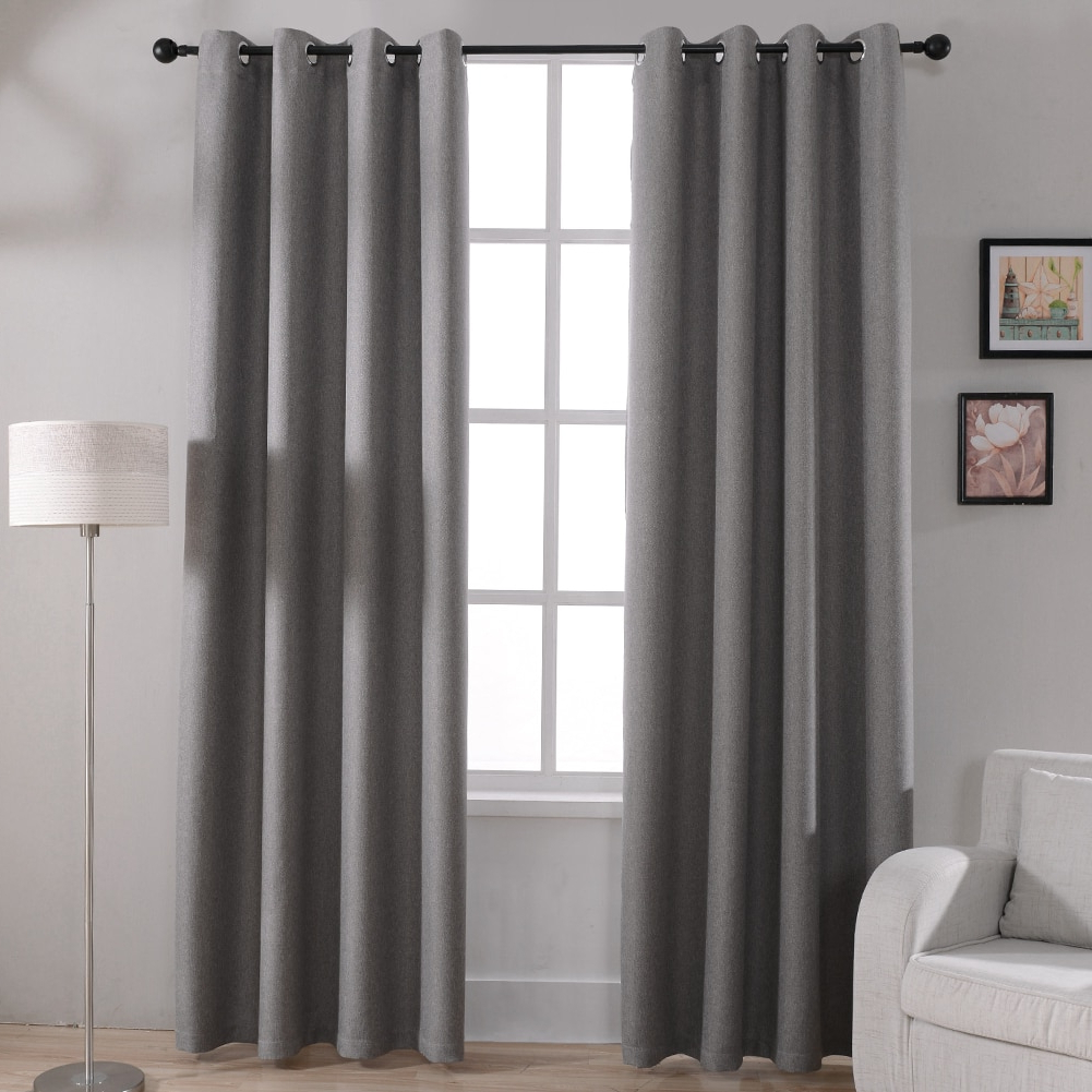 Modern Solid Blackout Curtains For Bed Room Living Room