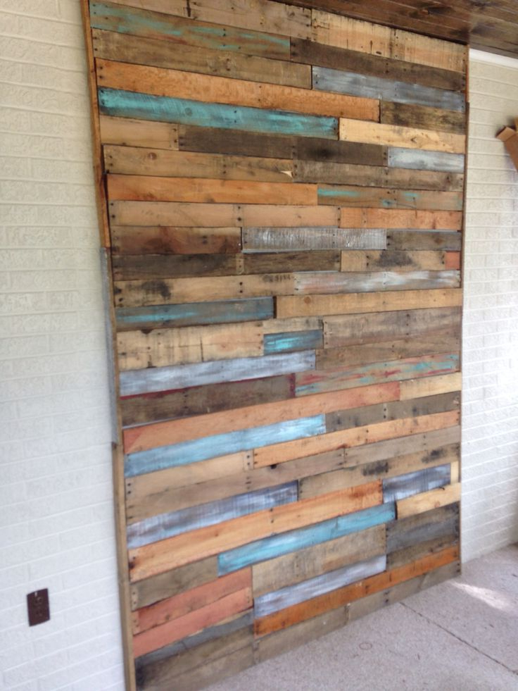 My Pallet Wall In 2019 Wood Wall Design Diy Pallet Wall Ship Lap Walls