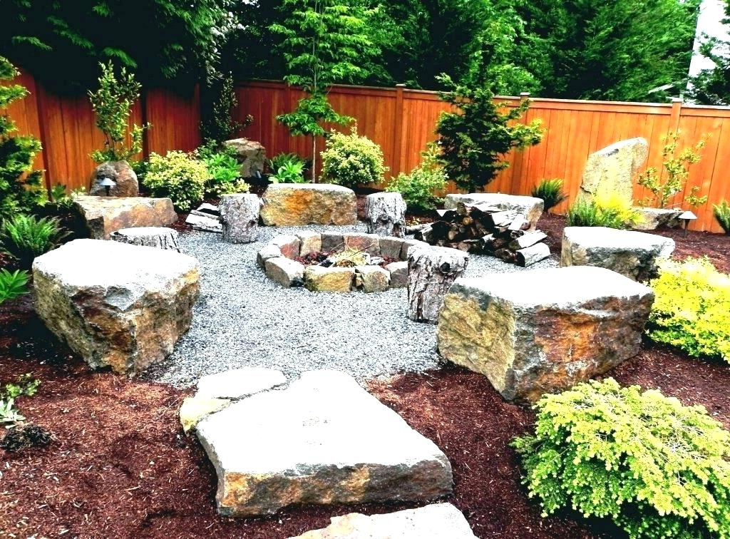 Natural Stone Fire Pit Designs Patio Ideas Outdoor Design