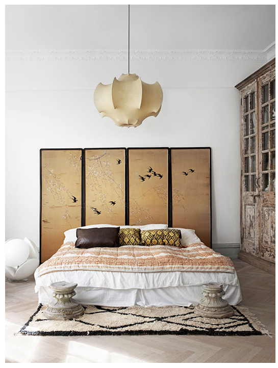 Neutral Japanese Esque Bedroom Love The Ceiling Light