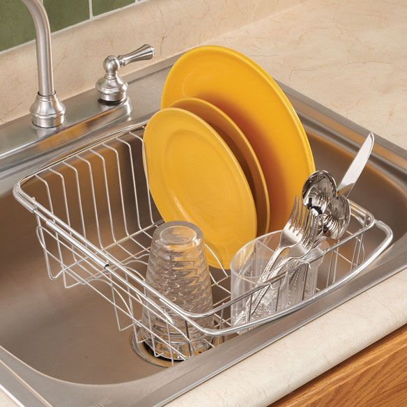 Over The Sink Dish Drainer Rack With Images Sink Dish
