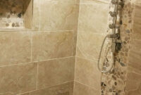 Pebble Stone Sliced Mixed Tile Bathroom Tile Designs