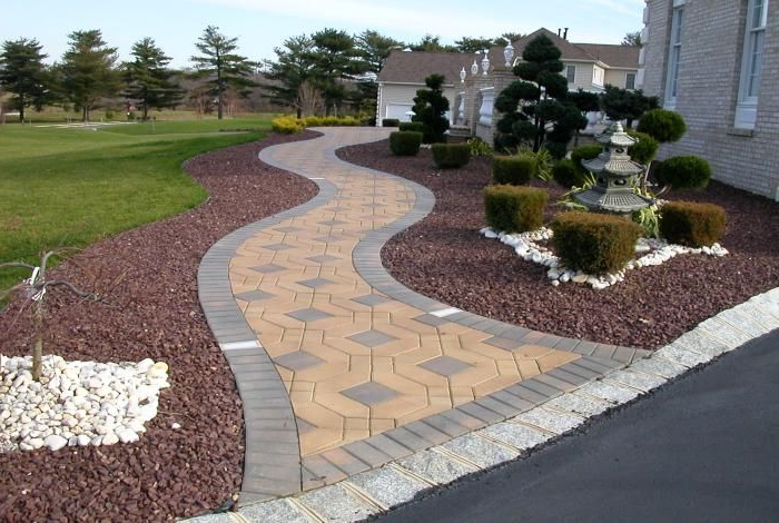 Pictures Of Paver Walkways Up To Front Doors Front Yard