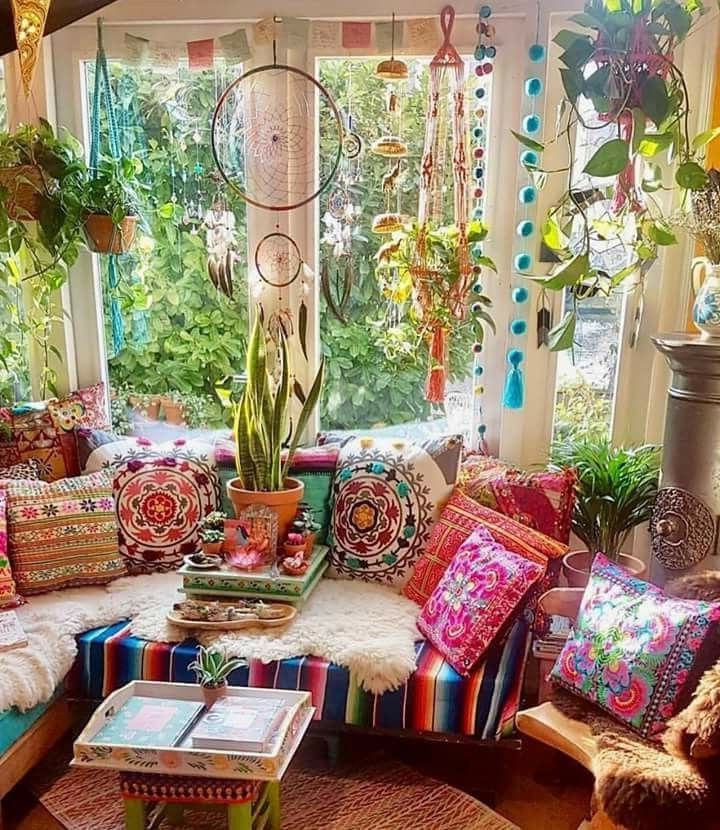 Porch For Coffee And Sunshine Bohemian Living Room