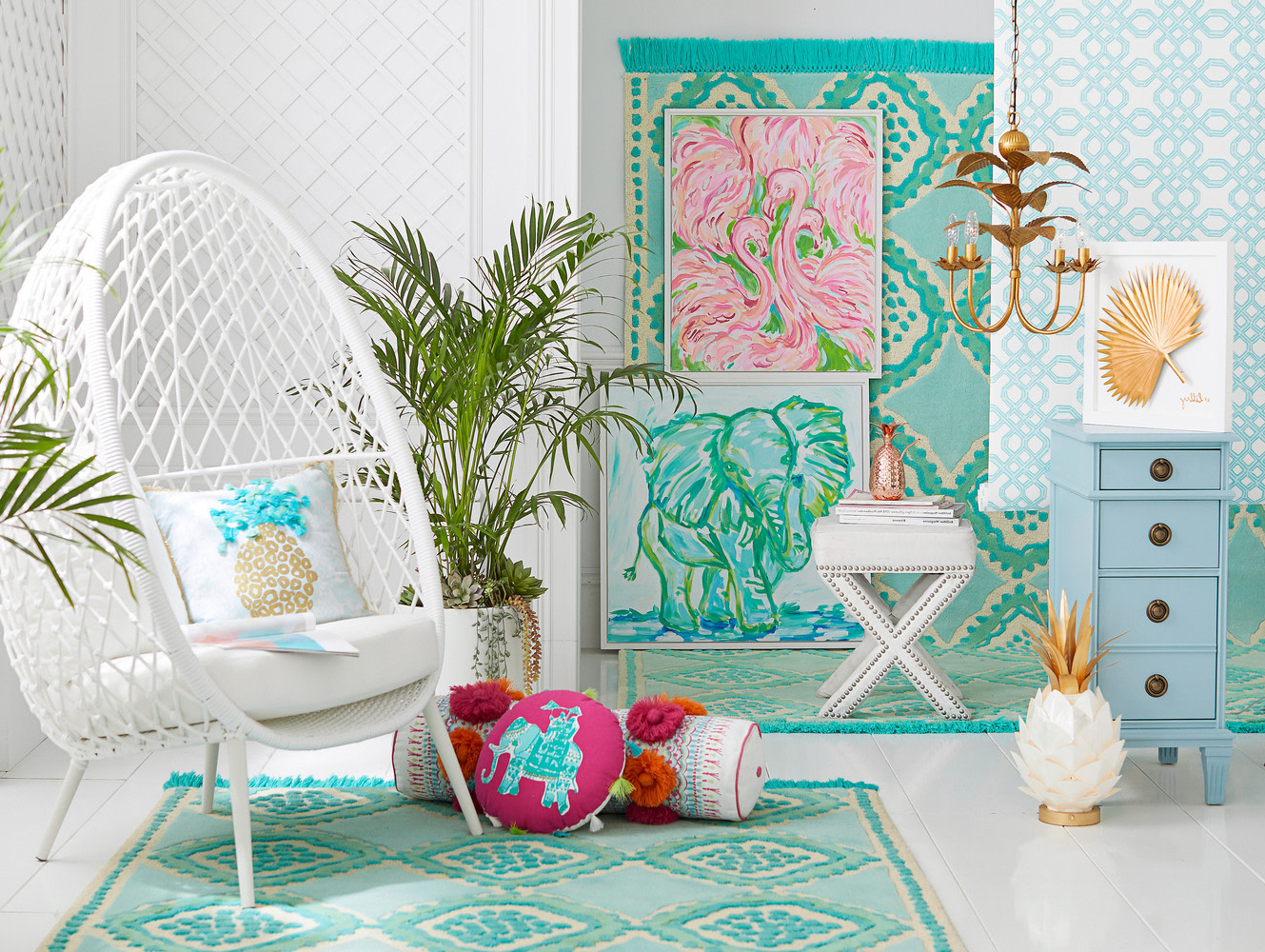 Pottery Barn Lilly Pulitzer Home Line Launch March 2018