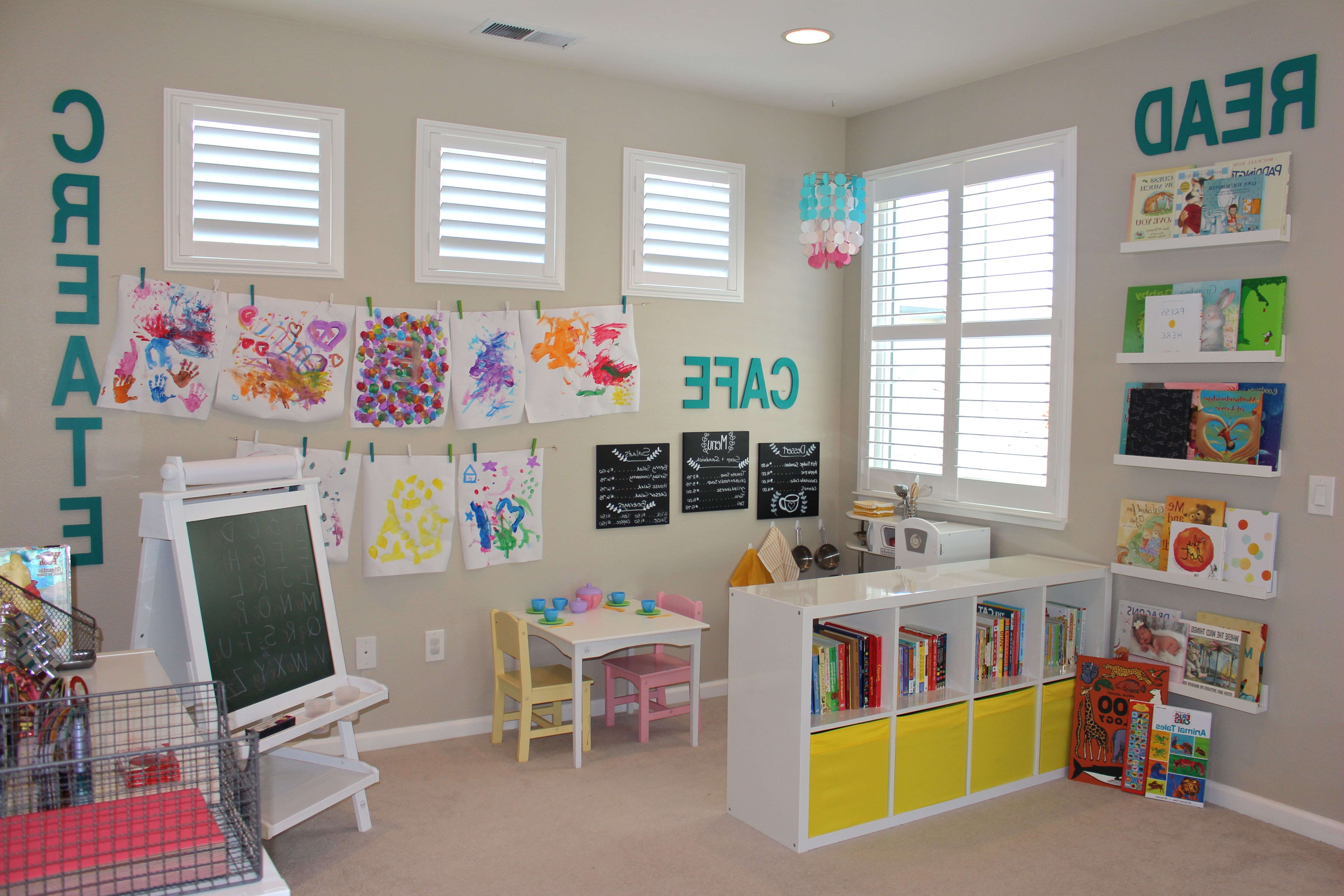 Preschool Inspired Playroom Toy Rooms Playroom