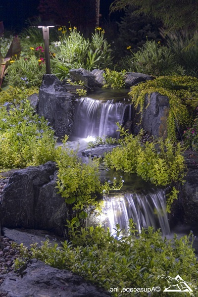 Pretty Backyard Lighting Ideas For Your Pond Waterfall