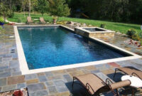Rectangular Pool With Hot Tub Gallery For Rectangle