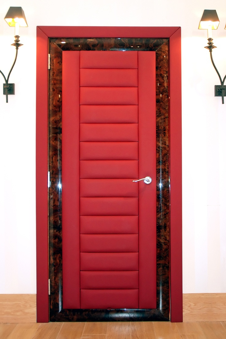 Red Doors Bespoke Internal Leather Doors From Solid