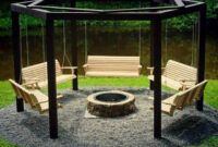 Relaxing Swings Around Fire Pit Great Idea Wed Likely Add