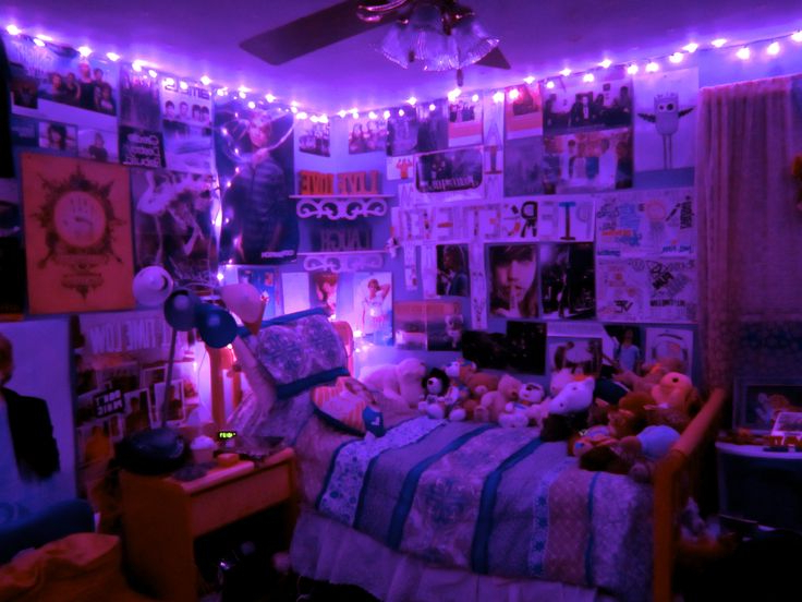 Room Rooms Bedroom Bedrooms Purple Lights