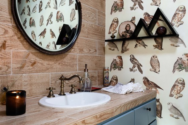 Rustic Bathroom Backsplash Ideas And Inspiration Hunker