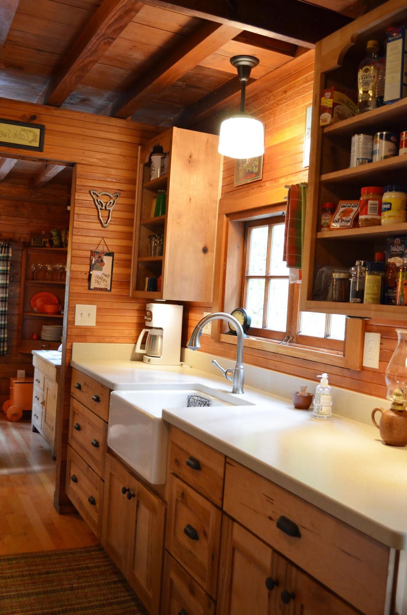 Rustic Cabin Galley Kitchen Cultivate Rustic