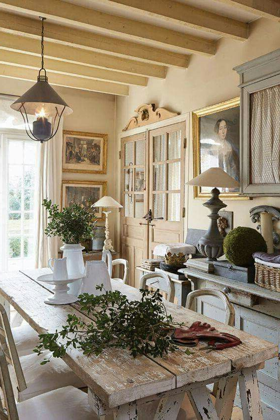 Rustic Farmhouse Dining Room French Country Dining Room