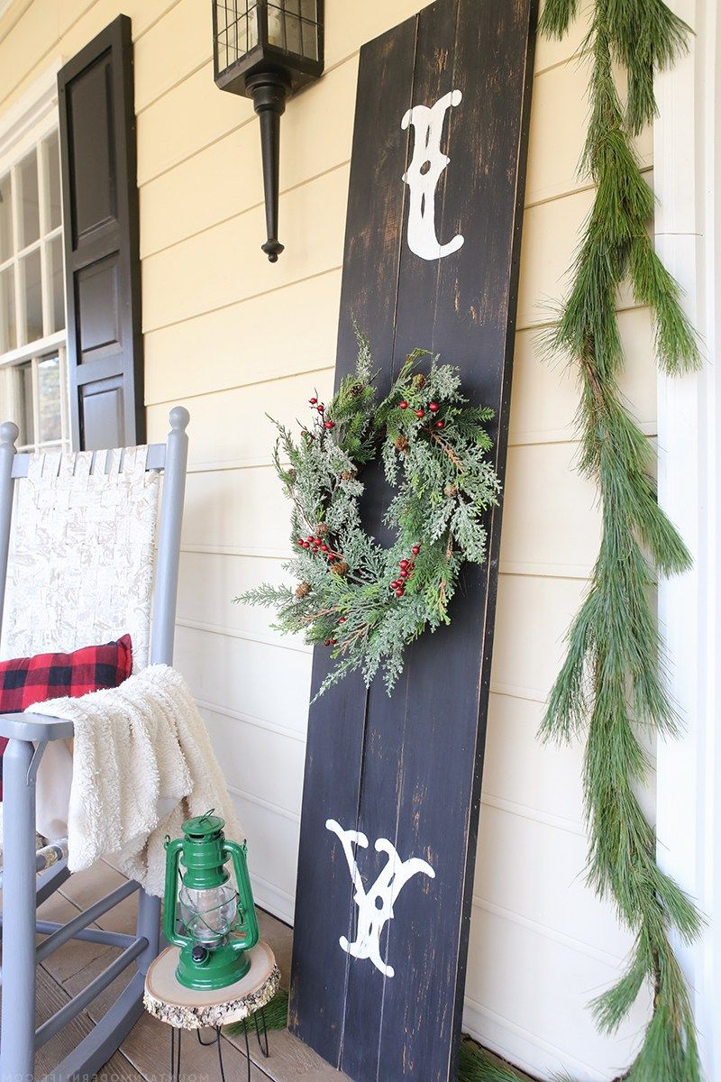 Rustic Front Porch Christmas Sign Christmas Diy Outdoor