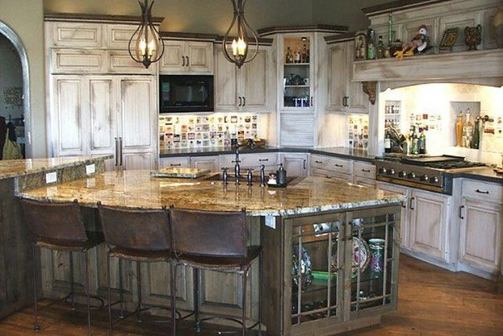Rustic White Washed Kitchen For The Home Simple