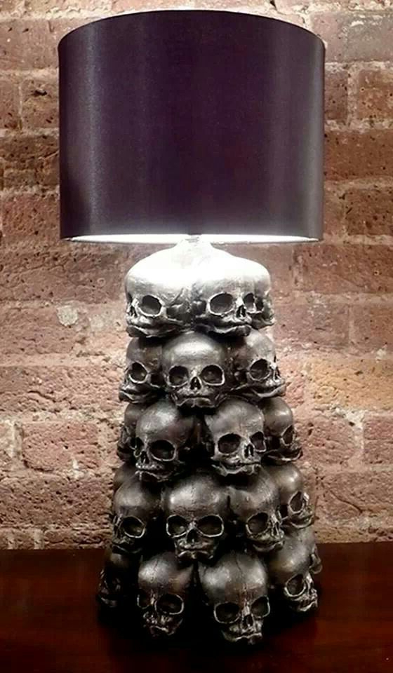 Skull Lamp Bedroom Decor Horror Decor Home Decor