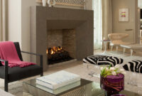 Sleek Fireplace Design Contemporary Living Room San