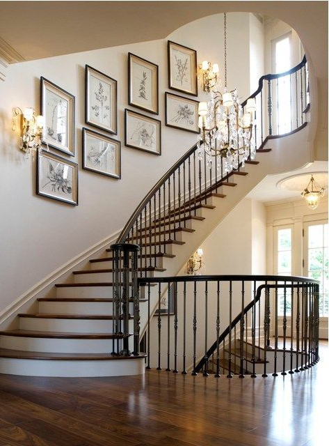 Slightly Curved And Oh So Wonderful Staircase Decor