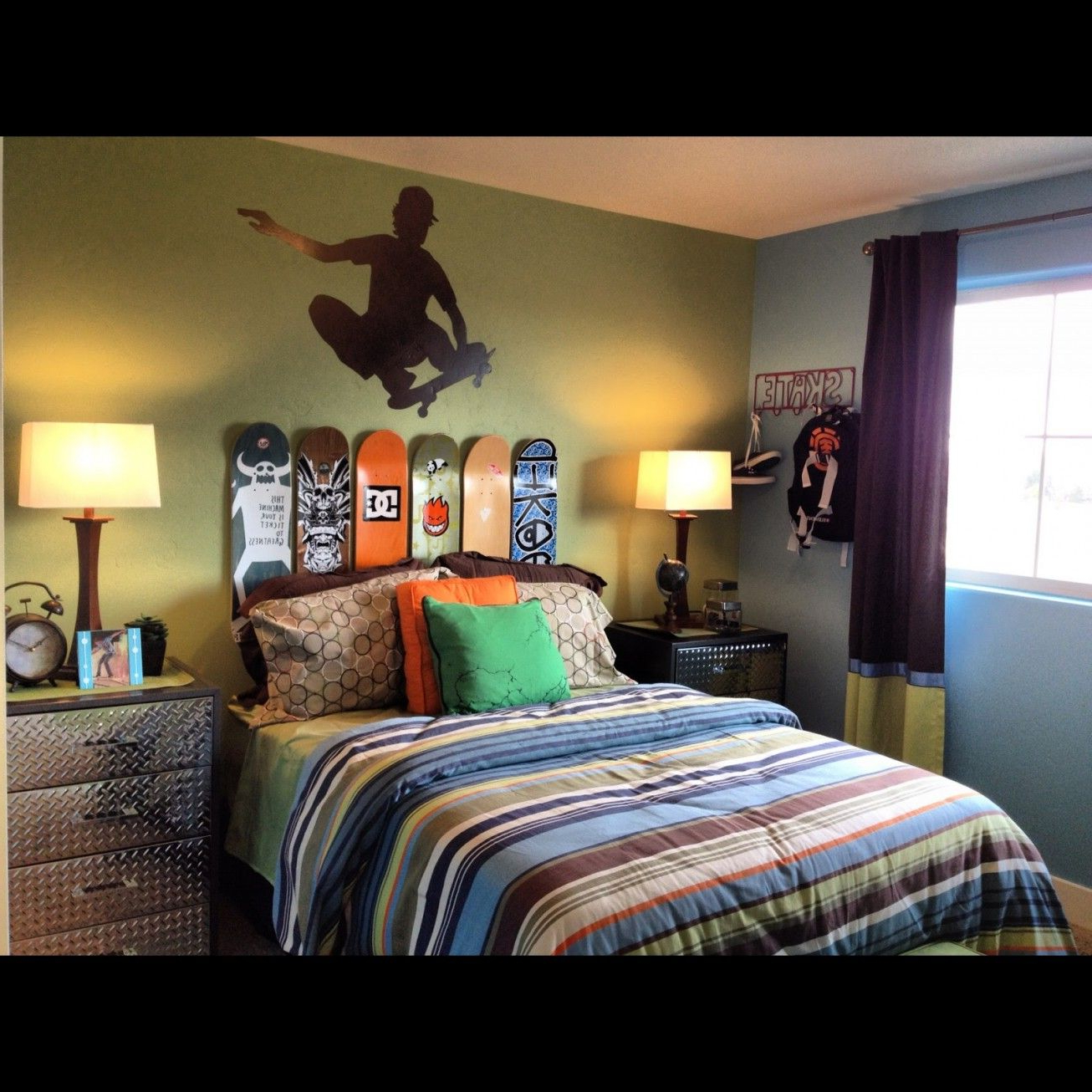 Some Uniqueness Of Skateboard Bedroom Decor For Kids