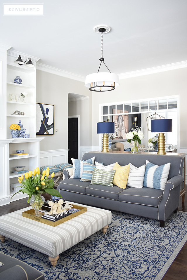 Spring Home Tour With Vibrant Yellows And Pretty Blues