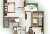 Stirring One Bedroom Apartment Floor Plans With A Pretty