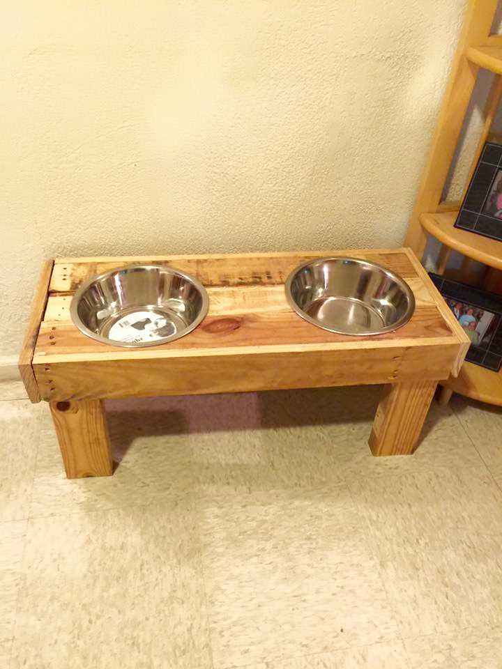 Sturdy Wooden Dog Bowls 125 Awesome Diy Pallet Furniture