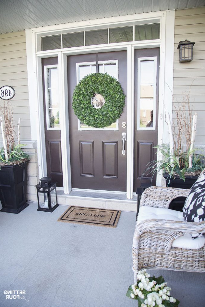 Summer Front Porch Decor Ideas Setting For Four