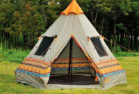 Super Cool Authentic Pyramid Teepee 4 Window Large Outdoor