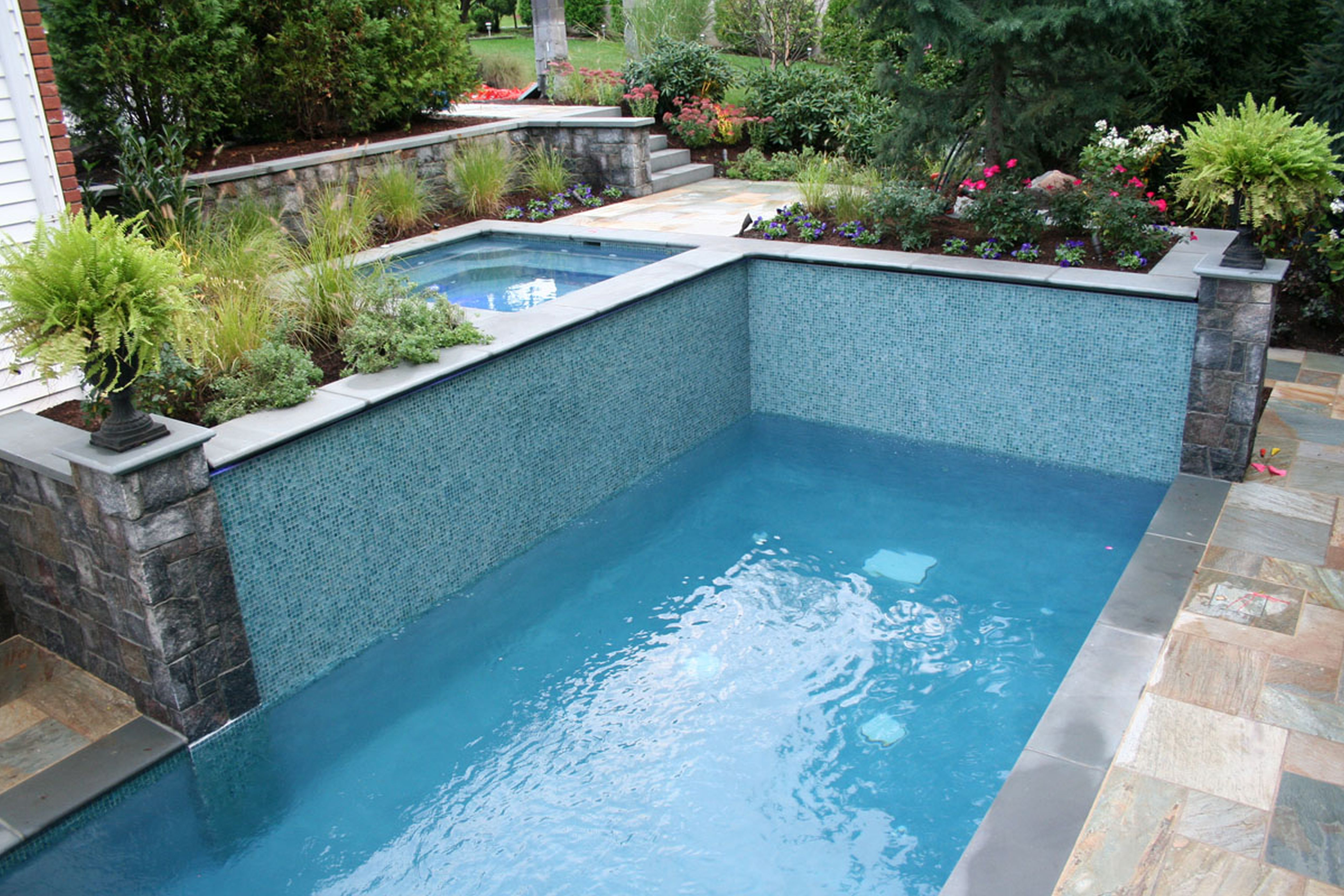 Swimming Pool Landscaping Ideas Pictures Waterfall Rocks