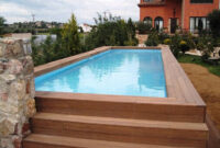 Swimming Pool Rectangular Above Ground Pool With Wooden