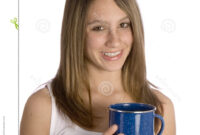 Teen Girl Smiling With Coffee Mug Stock Image Image 2017917
