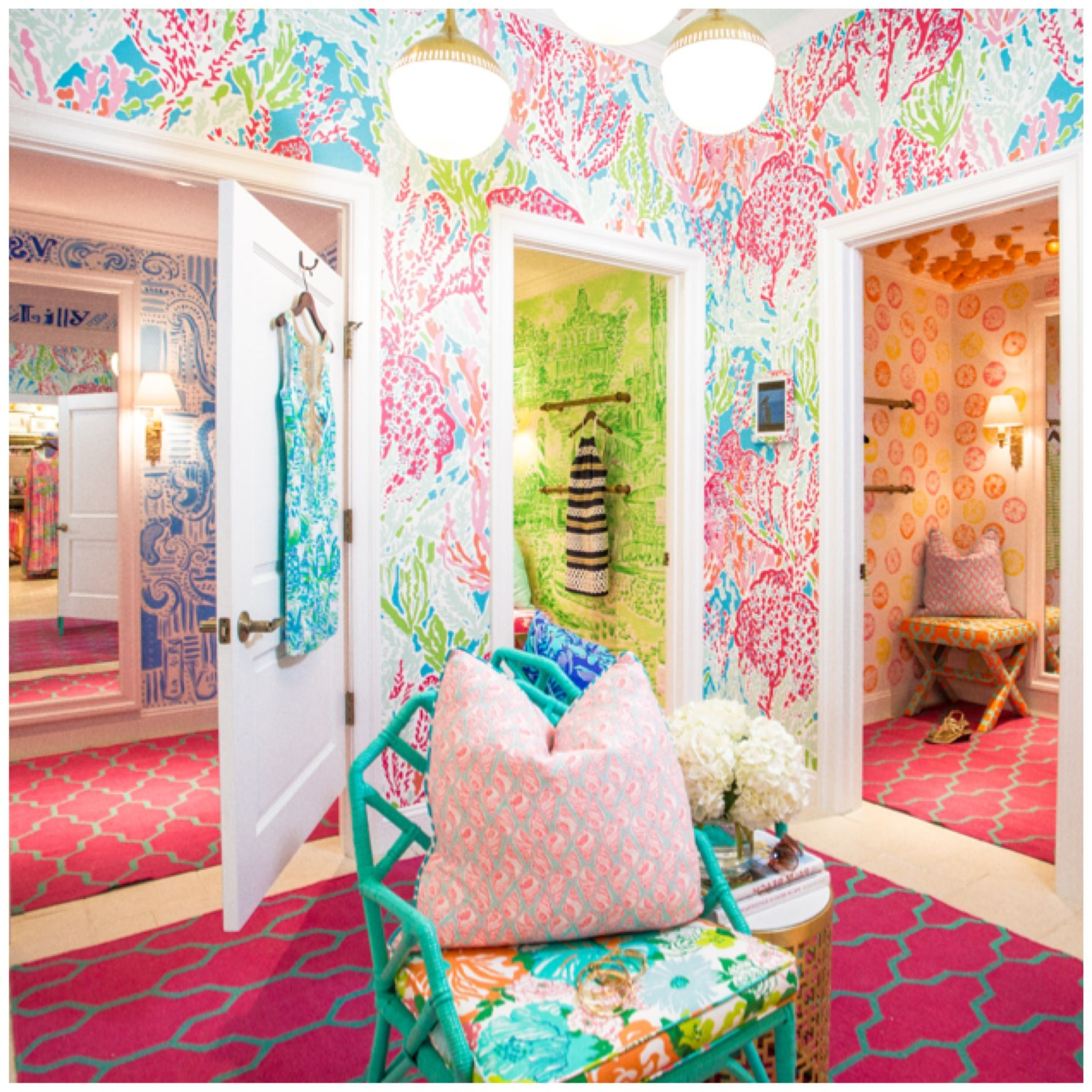 The Lilly Pulitzer Dressing Room I Was In A Couple Weeks