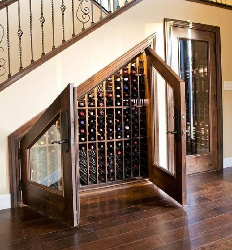 This Is A Neat Idea Home Wine Cellars Under Stairs