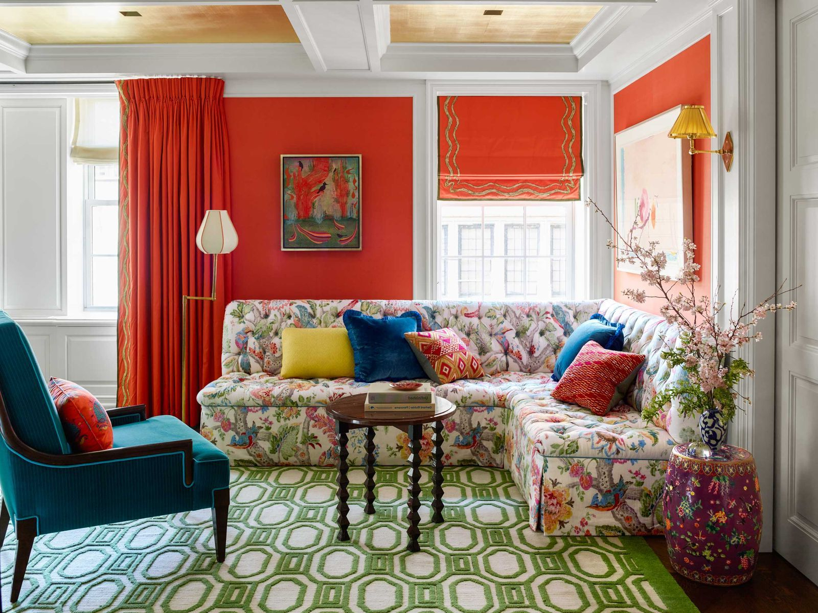 This Stylish Trick Will Make Your Living Room Feel Way Bigger Than It Is In 2020 Turquoise