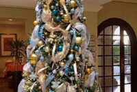 Tiffany Blue Gold Christmas Tree With Images Blue