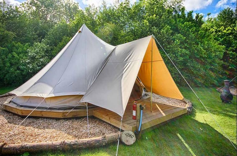 Transparent Big Outdoor Glamping Hotel Geodesic Dome Tent