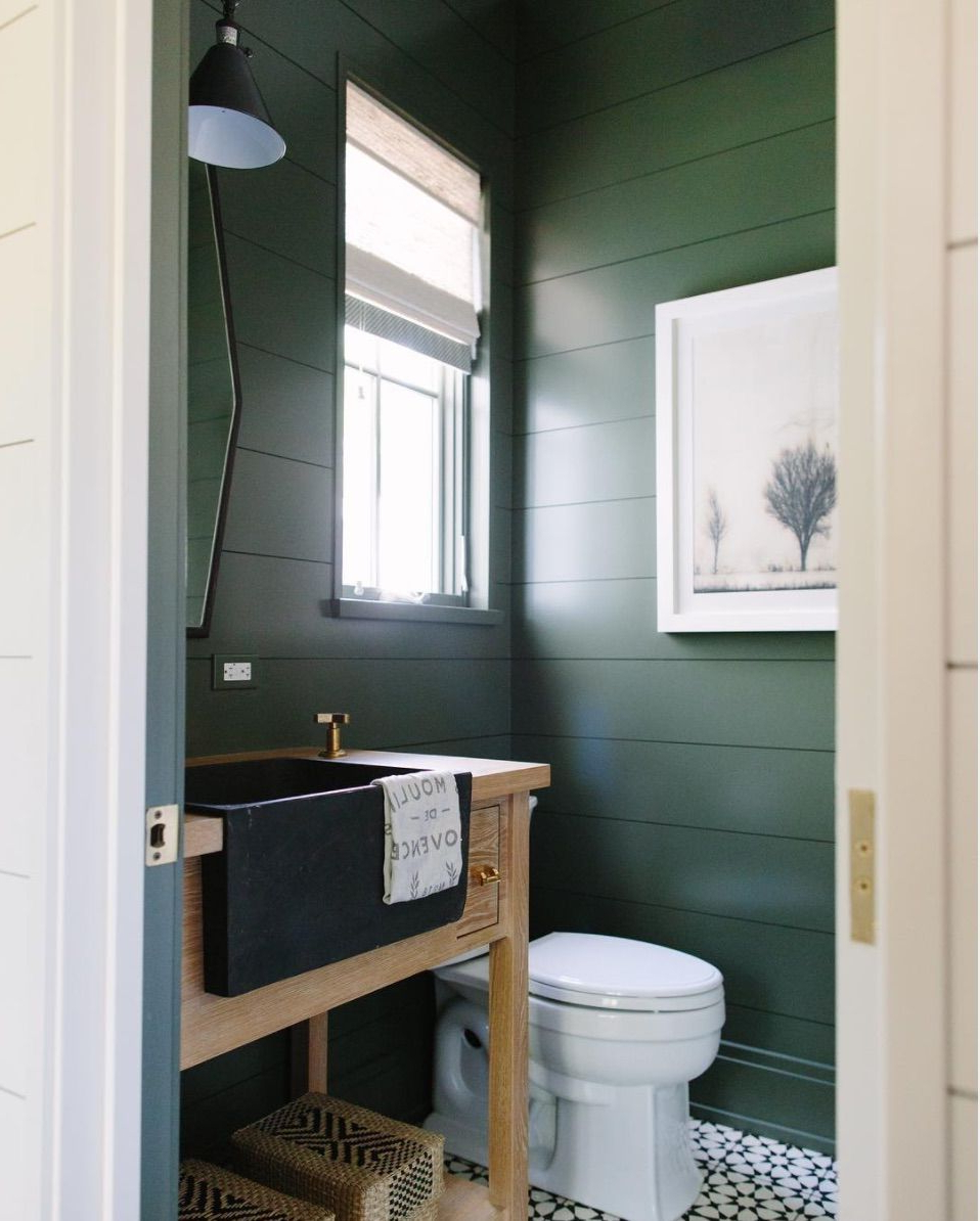 Trend For 2017 Dark Green Green Bathroom Paint