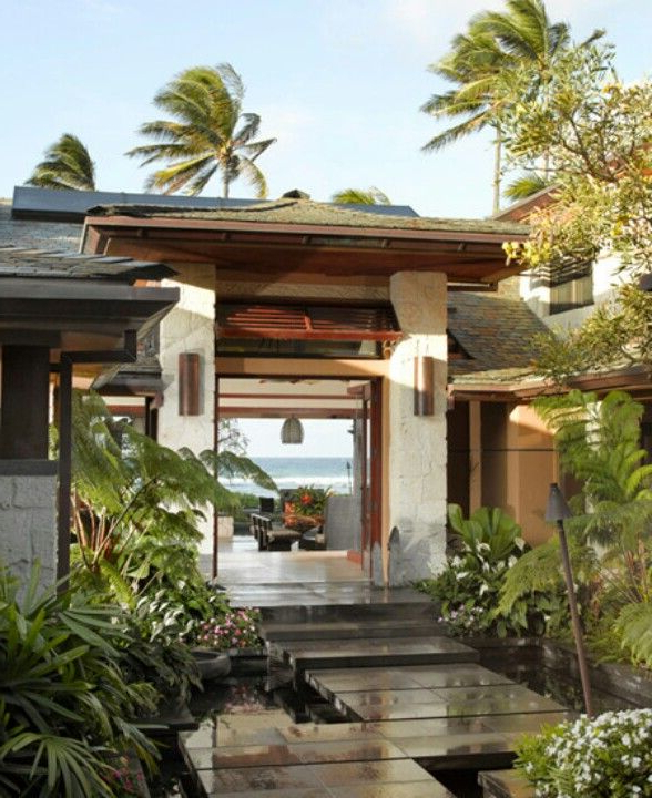 Tropical Modern Lanai Modern Tropical House Tropical
