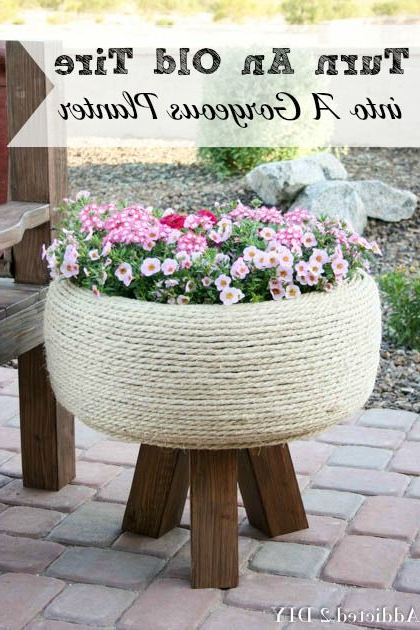 Turn An Old Tire Into A Gorgeous Planter Garden Projects