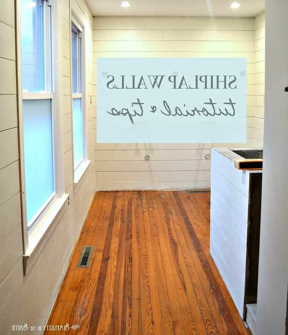 Tutorial And Tips For Using Shiplap Walls In The Bathroom