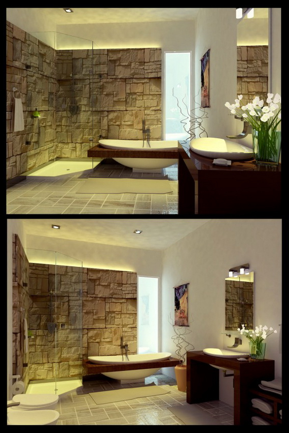 Unique Modern Bathroom Decorating Ideas Designs