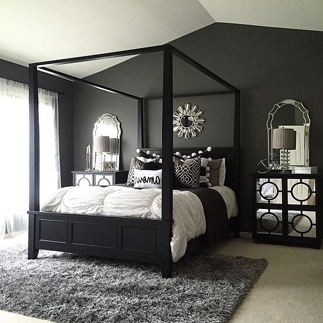 Use Dramatic Dark Hues In The Master Bedroom For A Cozy