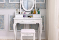 Vanity Desk With Mirror Bedroom Makeup Table For Girls Storage Modern Furniture Ebay