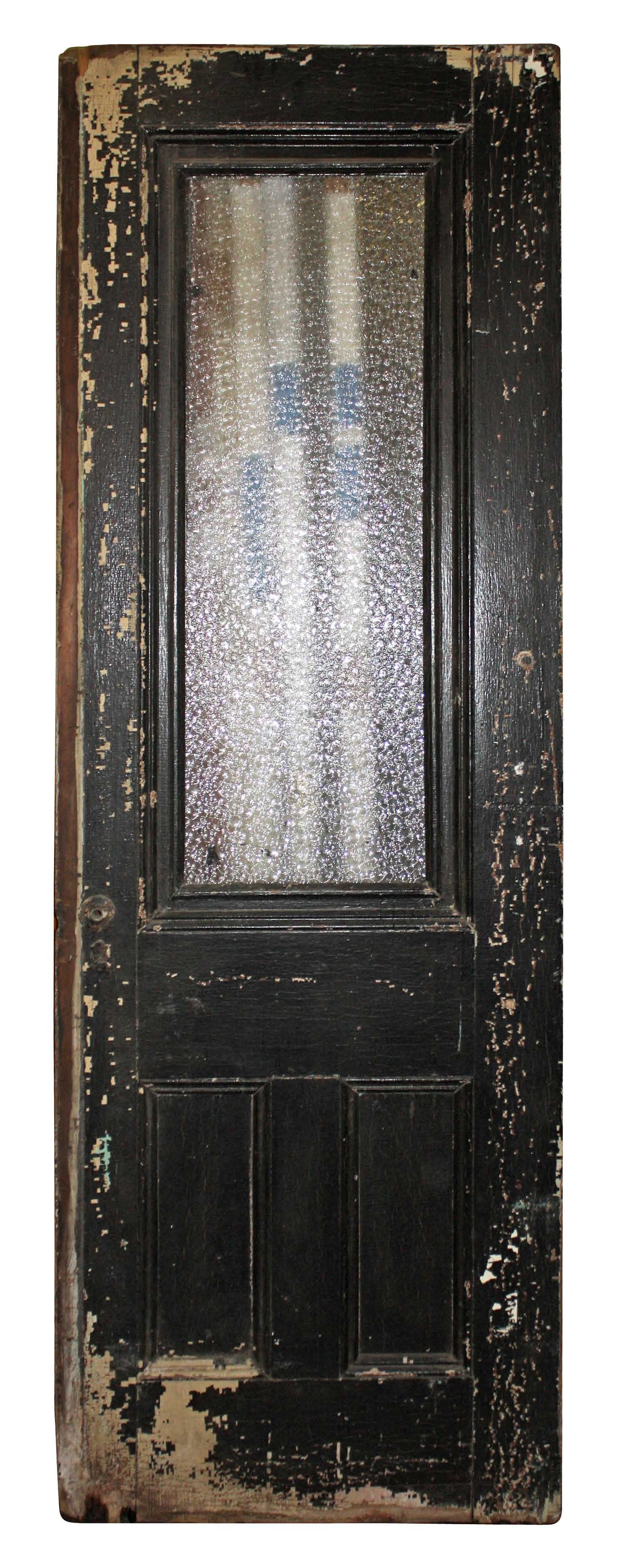 Vintage Door With Single Glass Pane Perfect Pantry Door