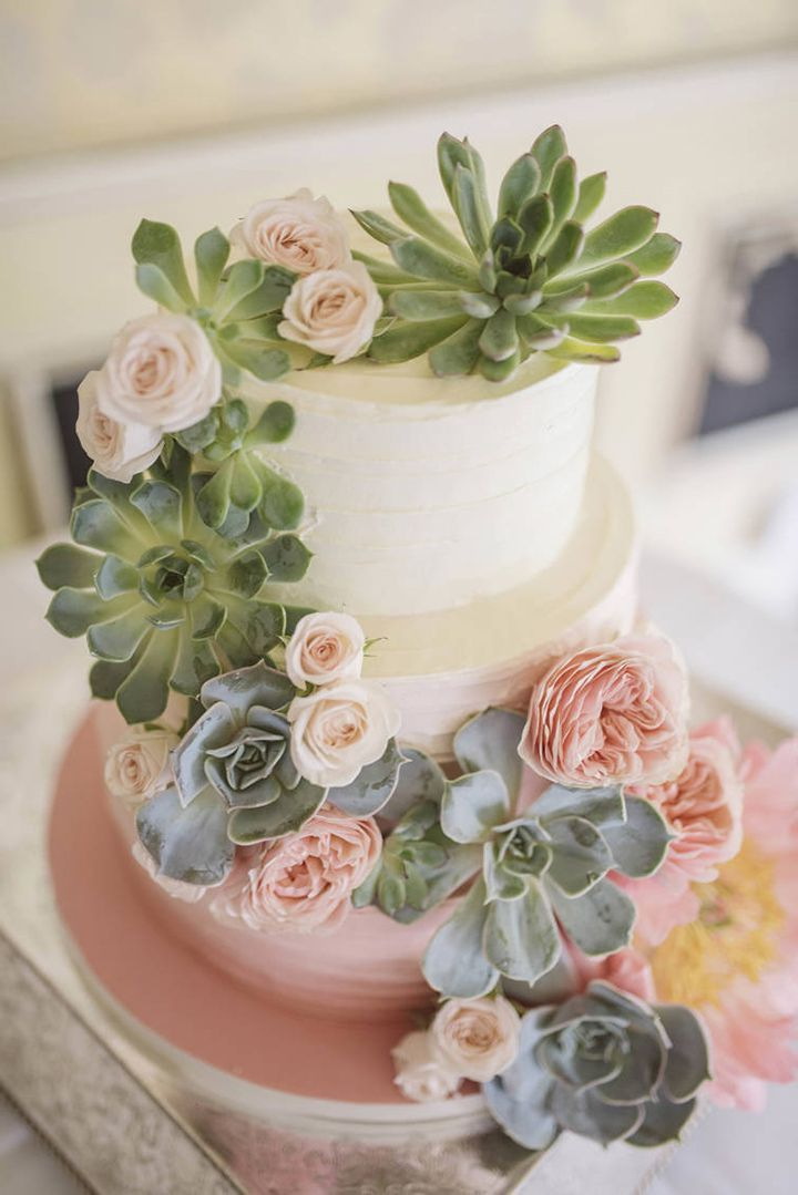 Wedding Inspiration In 2020 Succulent Wedding Cakes