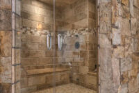 What A Perfect Shower Love The Natural Stone Colors
