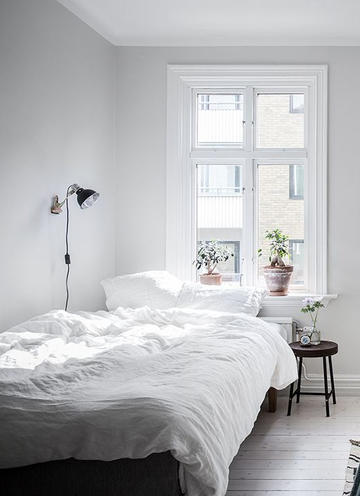 White Living Space Small Apartment Bedrooms Small
