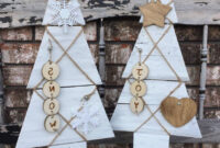 White Rustic Wooden Christmas Tree White Wooden Pallet Etsy