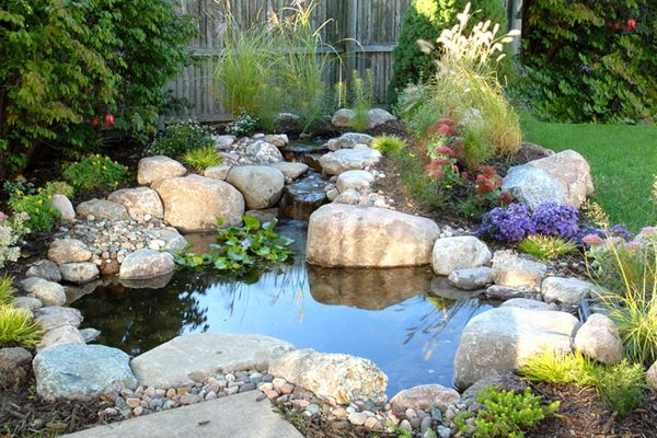 Yard Ponds Small Front Garden Water Fountain Ideas Easy